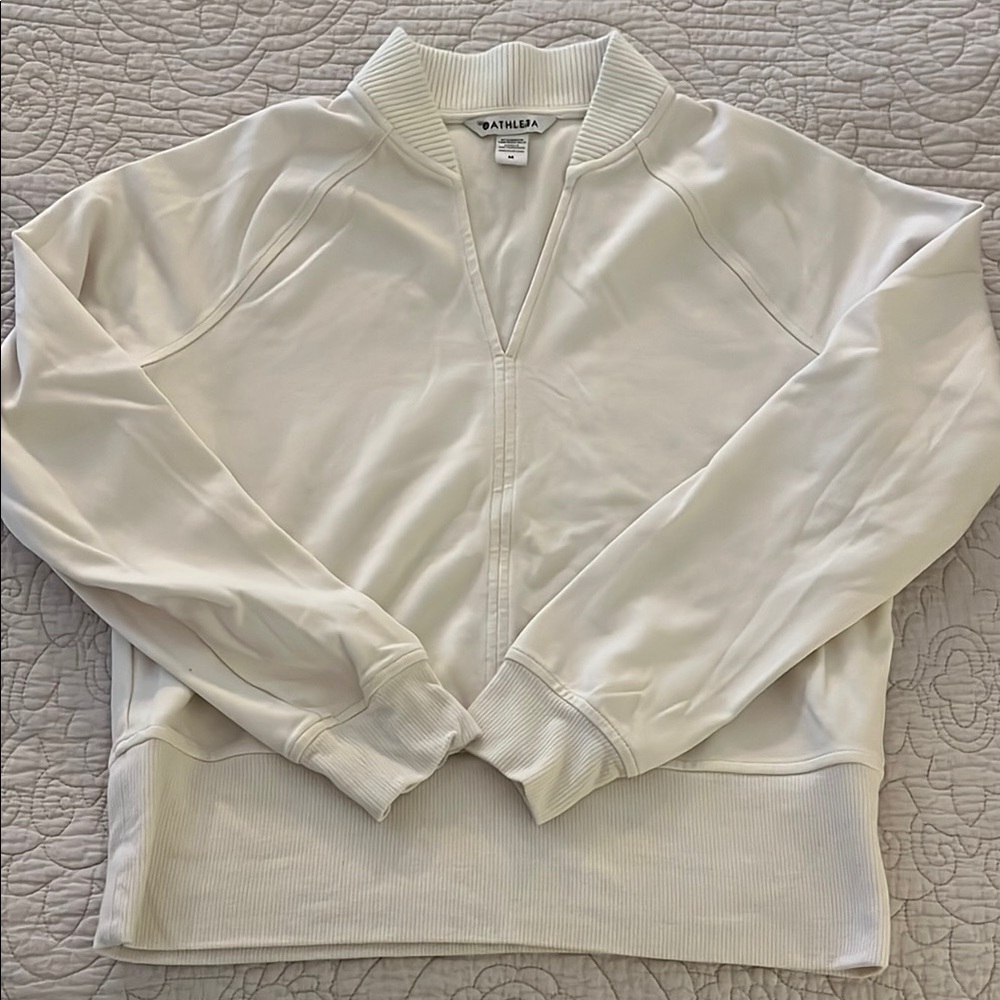 Athleta Eastbound Sweatshirt Womens Medium Ivory